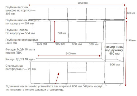 Кухня «Аликанте арт.28 - 3000»